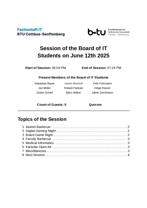 First Page of Meeting Notes from 12.06.2025