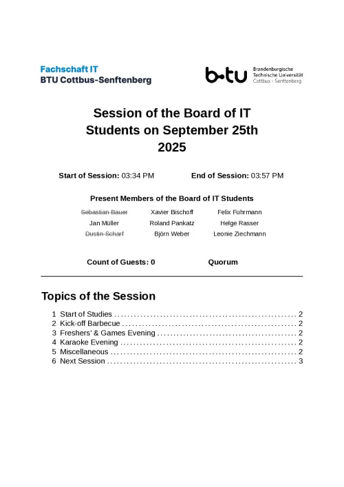 First Page of Meeting Notes from 25.09.2025