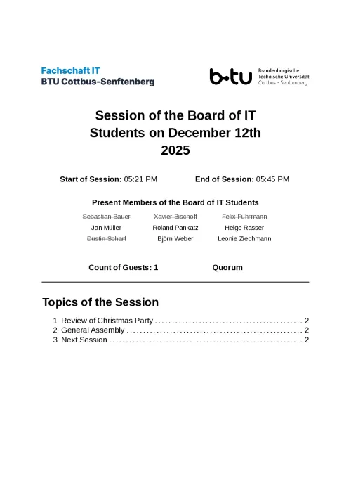 First Page of Meeting Notes from 12.12.2025