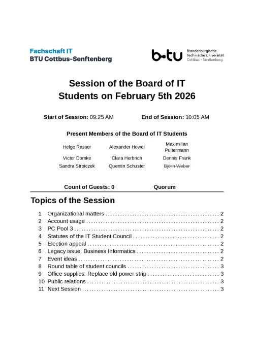 First Page of Meeting Notes from 05.02.2026