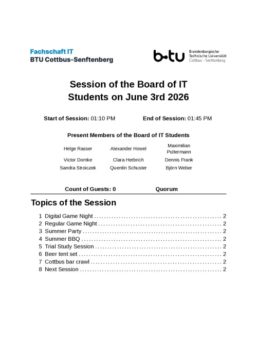 First Page of Meeting Notes from 03.06.2026